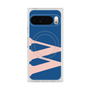 プレミアムスクエアケース with Pixelsnap［ オリジナル - initial color - W navy ］