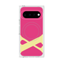 プレミアムスクエアケース with Pixelsnap［ オリジナル - initial color - X pink ］