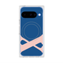 プレミアムスクエアケース with Pixelsnap［ オリジナル - initial color - X navy ］