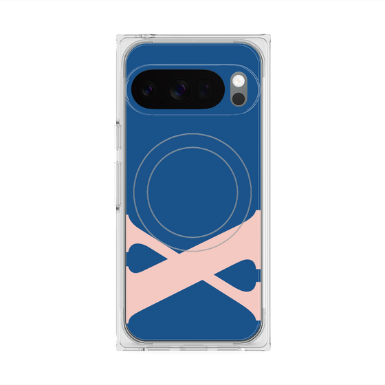 プレミアムスクエアケース with Pixelsnap［ オリジナル - initial color - X navy ］