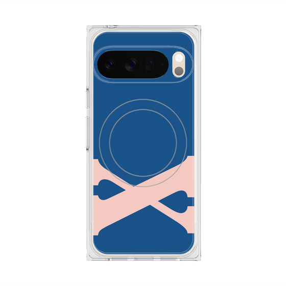 プレミアムスクエアケース with Pixelsnap［ オリジナル - initial color - X navy ］