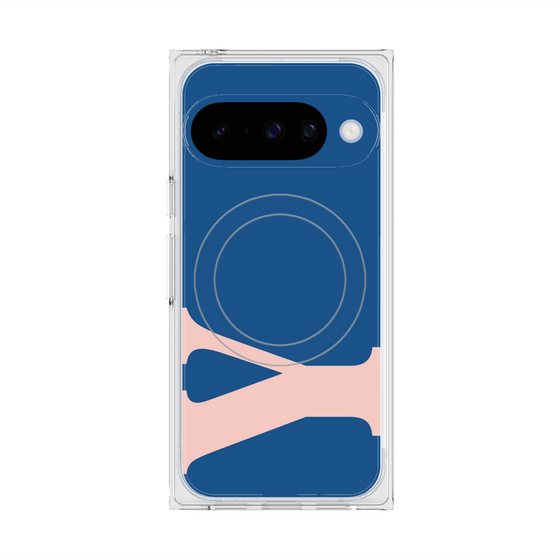 プレミアムスクエアケース with Pixelsnap［ オリジナル - initial color - Y navy ］