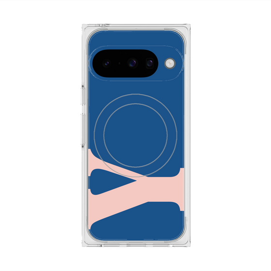 プレミアムスクエアケース with Pixelsnap［ オリジナル - initial color - Y navy ］