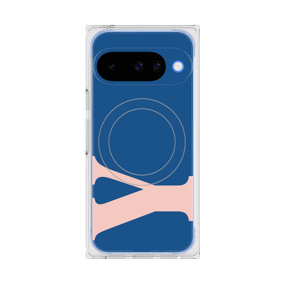 プレミアムスクエアケース with Pixelsnap［ オリジナル - initial color - Y navy ］