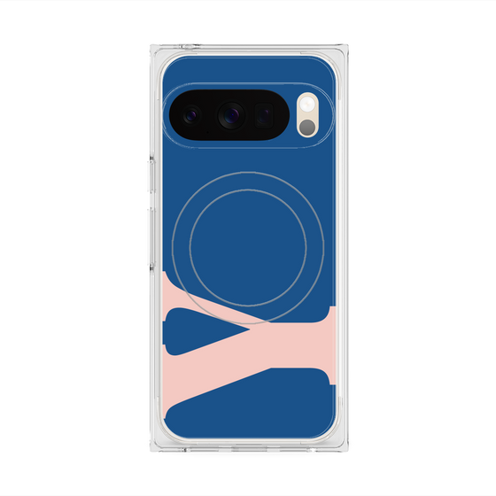 プレミアムスクエアケース with Pixelsnap［ オリジナル - initial color - Y navy ］