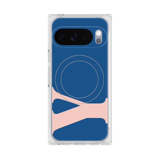 プレミアムスクエアケース with Pixelsnap［ オリジナル - initial color - Y navy ］
