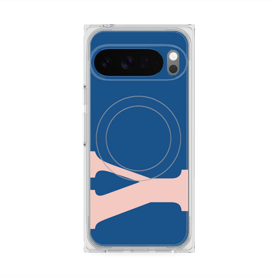 プレミアムスクエアケース with Pixelsnap［ オリジナル - initial color - Y navy ］