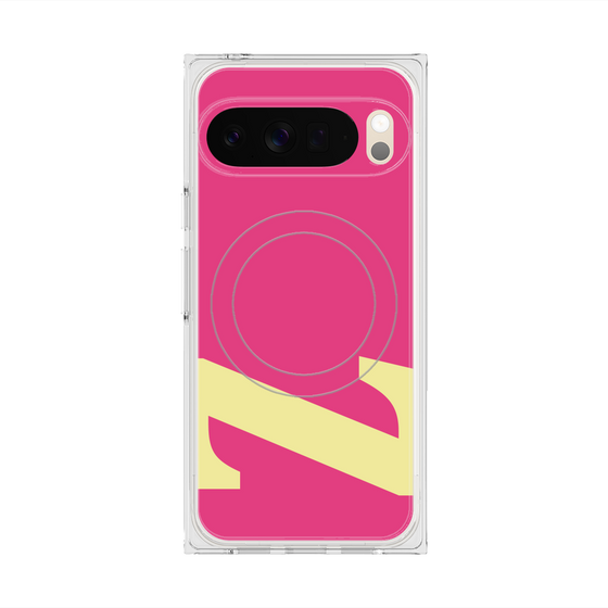 プレミアムスクエアケース with Pixelsnap［ オリジナル - initial color - Z pink ］