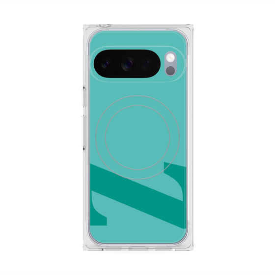 プレミアムスクエアケース with Pixelsnap［ オリジナル - initial color - Z light green ］
