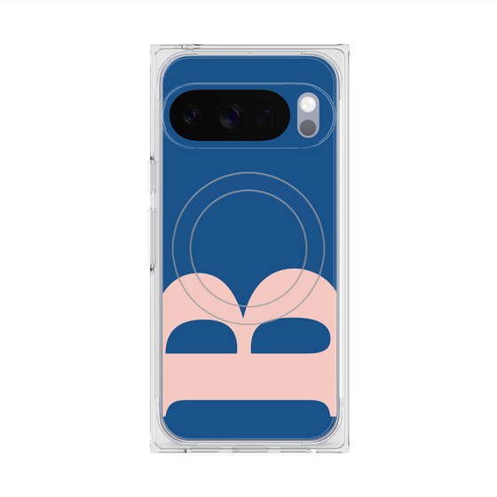 プレミアムスクエアケース with Pixelsnap［ オリジナル - initial color - B navy ］
