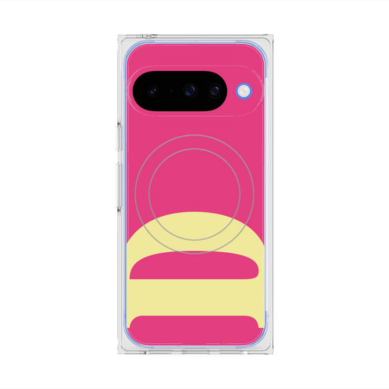プレミアムスクエアケース with Pixelsnap［ オリジナル - initial color - D pink ］