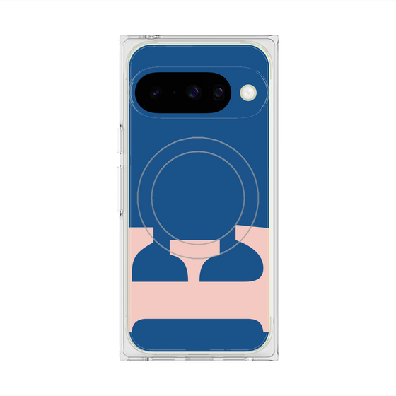 プレミアムスクエアケース with Pixelsnap［ オリジナル - initial color - E navy ］
