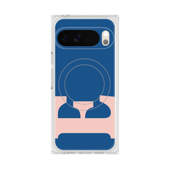 プレミアムスクエアケース with Pixelsnap［ オリジナル - initial color - E navy ］