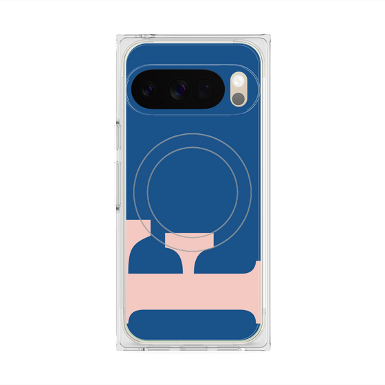 プレミアムスクエアケース with Pixelsnap［ オリジナル - initial color - F navy ］