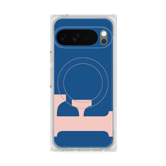 プレミアムスクエアケース with Pixelsnap［ オリジナル - initial color - F navy ］