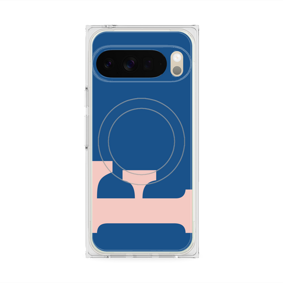 プレミアムスクエアケース with Pixelsnap［ オリジナル - initial color - F navy ］