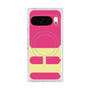 プレミアムスクエアケース with Pixelsnap［ オリジナル - initial color - H pink ］