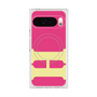 プレミアムスクエアケース with Pixelsnap［ オリジナル - initial color - H pink ］