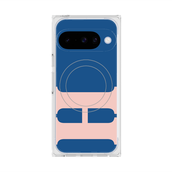 プレミアムスクエアケース with Pixelsnap［ オリジナル - initial color - H navy ］