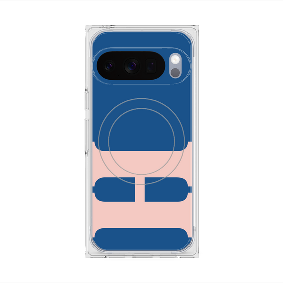 プレミアムスクエアケース with Pixelsnap［ オリジナル - initial color - H navy ］