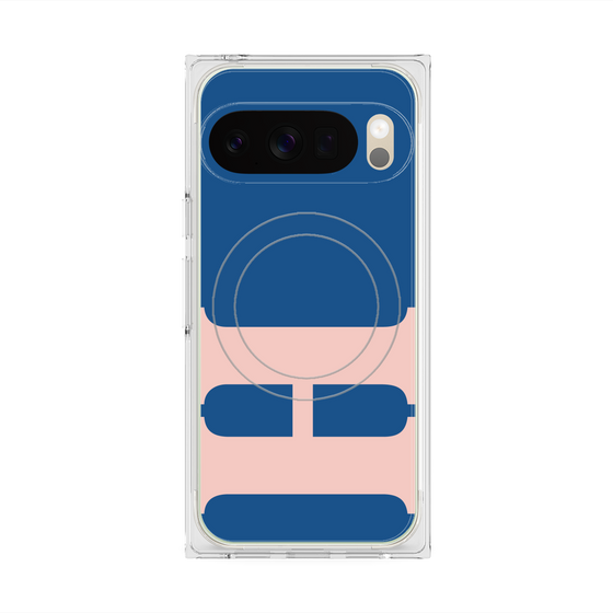 プレミアムスクエアケース with Pixelsnap［ オリジナル - initial color - H navy ］