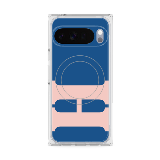 プレミアムスクエアケース with Pixelsnap［ オリジナル - initial color - H navy ］