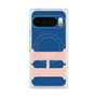 プレミアムスクエアケース with Pixelsnap［ オリジナル - initial color - H navy ］