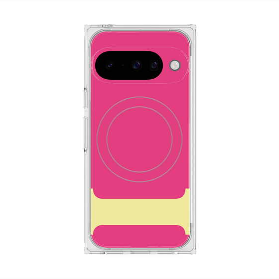 プレミアムスクエアケース with Pixelsnap［ オリジナル - initial color - I pink ］