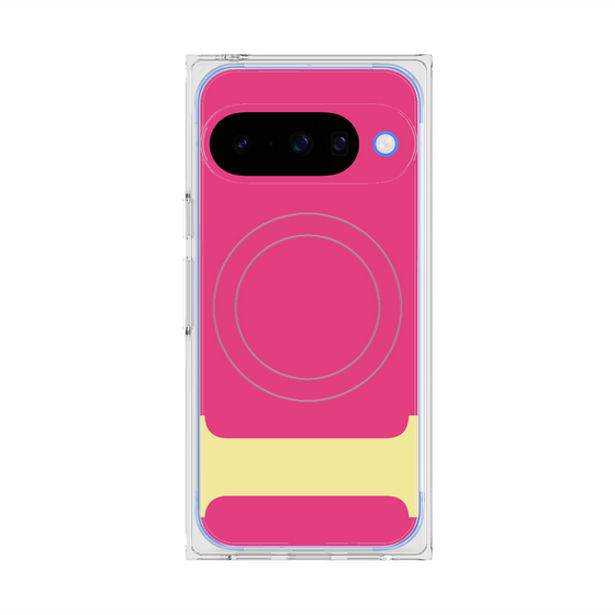 プレミアムスクエアケース with Pixelsnap［ オリジナル - initial color - I pink ］