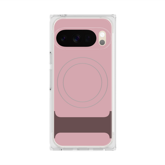 プレミアムスクエアケース with Pixelsnap［ オリジナル - initial color - I dusty pink ］