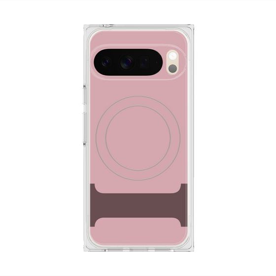 プレミアムスクエアケース with Pixelsnap［ オリジナル - initial color - I dusty pink ］