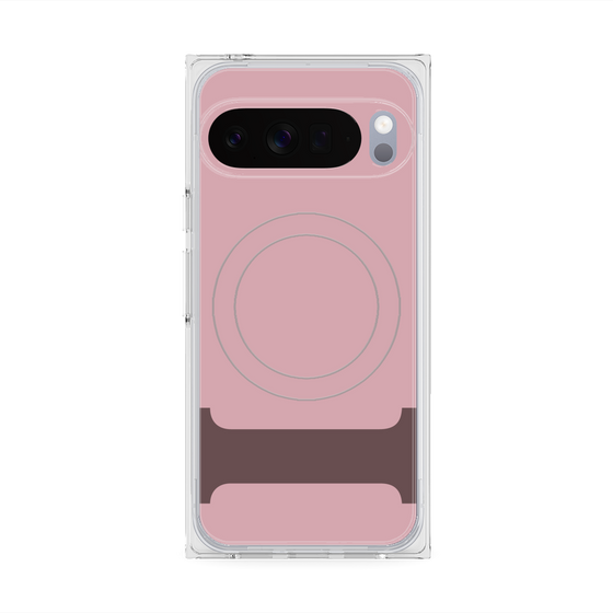 プレミアムスクエアケース with Pixelsnap［ オリジナル - initial color - I dusty pink ］
