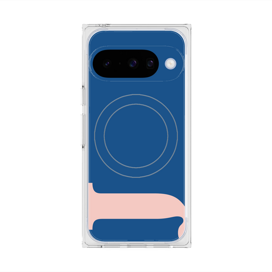 プレミアムスクエアケース with Pixelsnap［ オリジナル - initial color - J navy ］