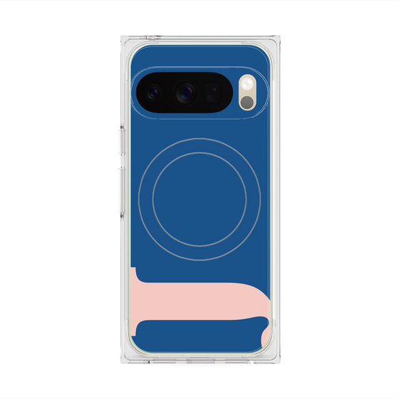 プレミアムスクエアケース with Pixelsnap［ オリジナル - initial color - J navy ］