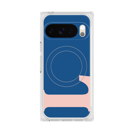 プレミアムスクエアケース with Pixelsnap［ オリジナル - initial color - L navy ］