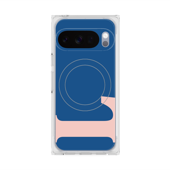 プレミアムスクエアケース with Pixelsnap［ オリジナル - initial color - L navy ］