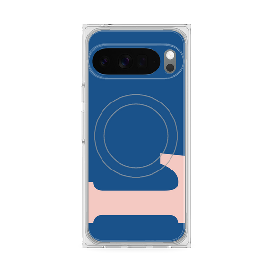 プレミアムスクエアケース with Pixelsnap［ オリジナル - initial color - L navy ］