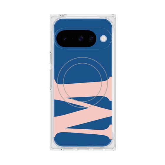 プレミアムスクエアケース with Pixelsnap［ オリジナル - initial color - M navy ］