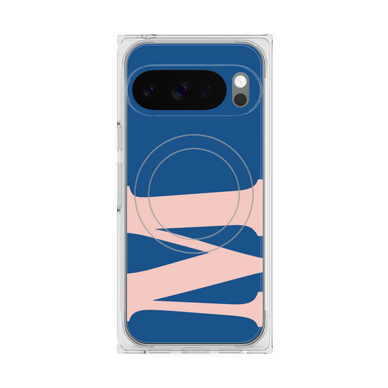 プレミアムスクエアケース with Pixelsnap［ オリジナル - initial color - M navy ］