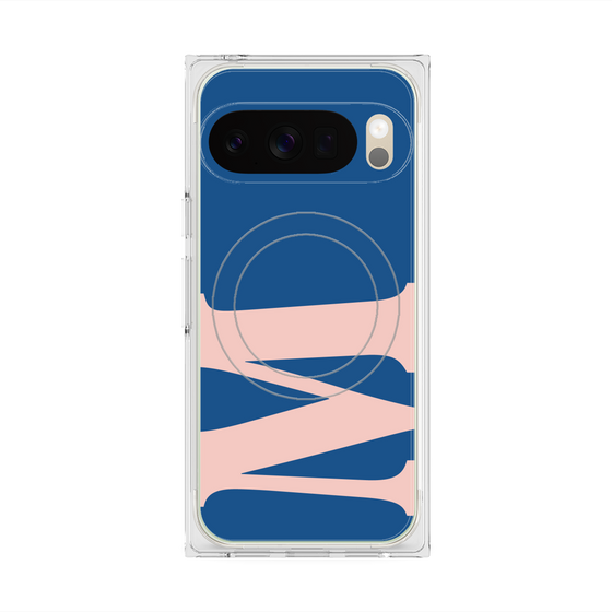 プレミアムスクエアケース with Pixelsnap［ オリジナル - initial color - M navy ］