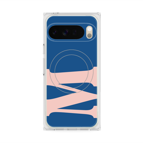 プレミアムスクエアケース with Pixelsnap［ オリジナル - initial color - M navy ］