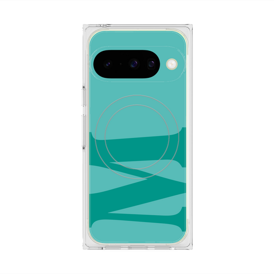 プレミアムスクエアケース with Pixelsnap［ オリジナル - initial color - M light green ］