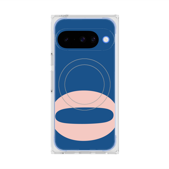 プレミアムスクエアケース with Pixelsnap［ オリジナル - initial color - O navy ］