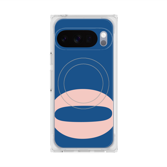 プレミアムスクエアケース with Pixelsnap［ オリジナル - initial color - O navy ］