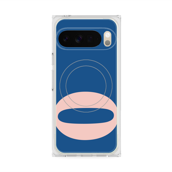 プレミアムスクエアケース with Pixelsnap［ オリジナル - initial color - O navy ］