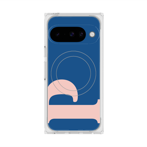 プレミアムスクエアケース with Pixelsnap［ オリジナル - initial color - P navy ］