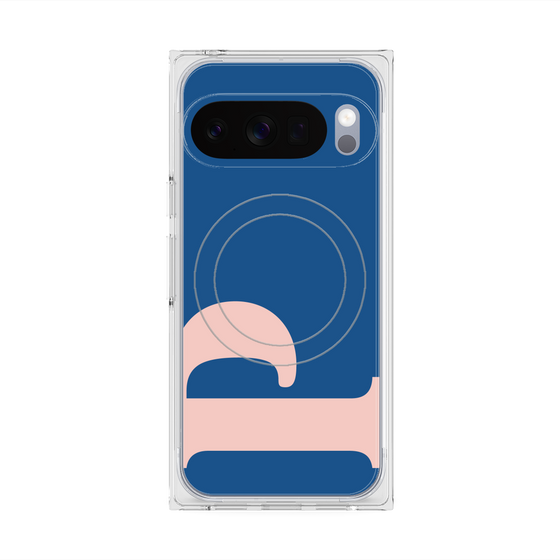 プレミアムスクエアケース with Pixelsnap［ オリジナル - initial color - P navy ］