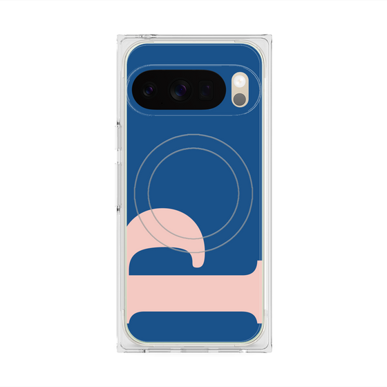 プレミアムスクエアケース with Pixelsnap［ オリジナル - initial color - P navy ］
