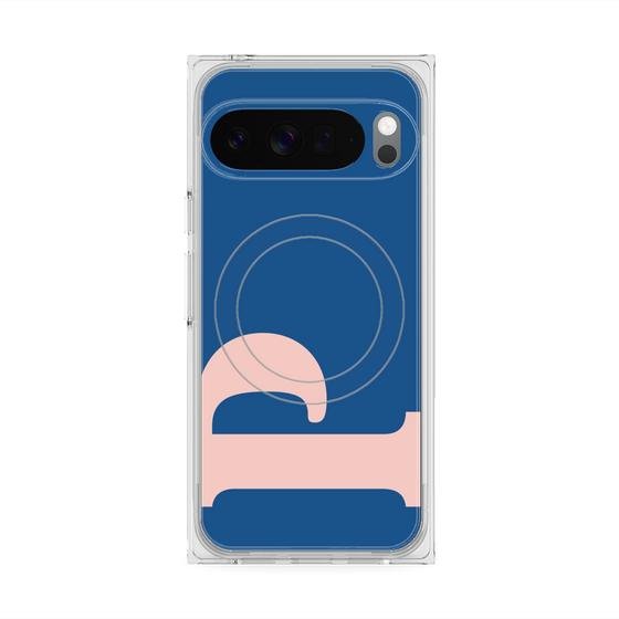 プレミアムスクエアケース with Pixelsnap［ オリジナル - initial color - P navy ］