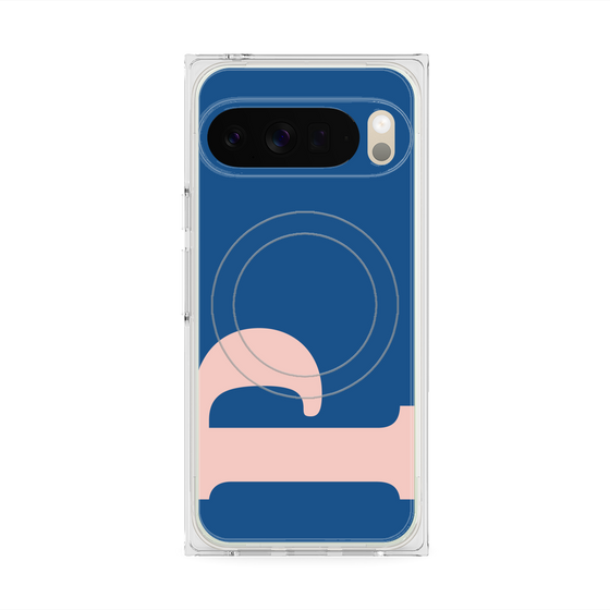 プレミアムスクエアケース with Pixelsnap［ オリジナル - initial color - P navy ］